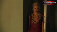 4. Lucy Lawless Shows Breasts – Spartacus