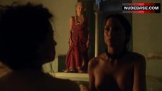5. Lucy Lawless Shows Breasts – Spartacus
