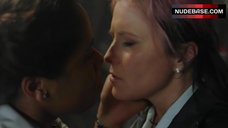 4. Lucy Lawless Lesbian Kissing – Ash Vs Evil Dead