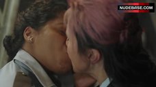 5. Lucy Lawless Lesbian Kissing – Ash Vs Evil Dead