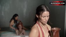 5. Lucy Lawless Full Frontal Nude – Spartacus