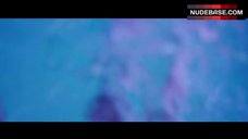 1. Paz De La Huerta Topless in Pool – Bare