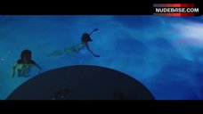 2. Paz De La Huerta Topless in Pool – Bare