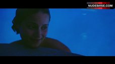 4. Paz De La Huerta Topless in Pool – Bare