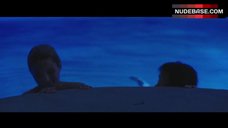 6. Paz De La Huerta Topless in Pool – Bare