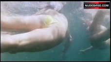 9. Pia Zemljic Topless in Yellow Bikini Panties – Guardians Of The Frontier