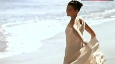 1. Karina Lombard in Wet See-Throuhg Dress – Footsteps