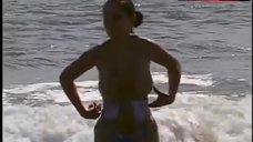 6. Aria Giovanni Shows Tits on Beach – Bare Naked Survivor
