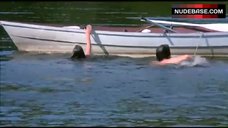 9. Barbara Hershey Nude Swims in Lake – The Pursuit Of Happiness