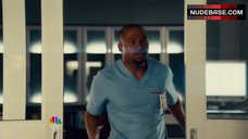 7. Erica Durance Shows Sexy Lingerie in Hospital – Saving Hope