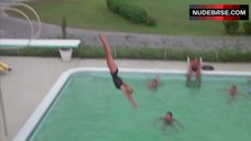 10. Cindy Morgan Sexy in Black Swimsuit – Caddyshack