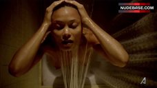 7. Thandie Newton Nude under Shower – Rogue