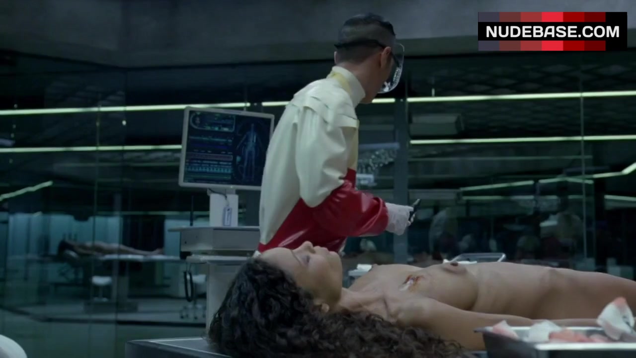 Thandie Newton Bare Tits and Hairy Bush – Westworld (0:25) | NudeBase.com