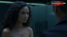 9. Thandie Newton Naked on Table – Westworld