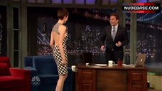 6. Anne Hathaway Side Boob – Late Night With Jimmy Fallon