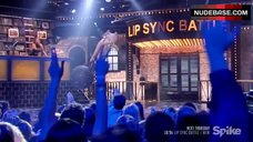 9. Anne Hathaway in Lingerie on Stage – Lip Sync Battle