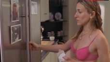 2. Sarah Jessica Parker in Sexy Pink Lingerie – Sex And The City