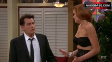 5. Lindsay Lohan in Strapless Bra – Anger Management