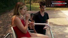 6. Hot Kristen Bell in Red Swimsuit – The Lifeguard