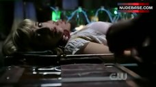 1. Allison Mack in White Lingerie – Smallville