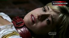 5. Allison Mack in White Lingerie – Smallville