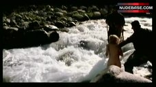 Ingeborga Dapkunaite Nude in Mountain River – War