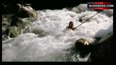 4. Ingeborga Dapkunaite Nude in Mountain River – War