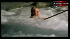 7. Ingeborga Dapkunaite Nude in Mountain River – War
