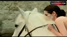 9. Amanda Plummer Rading on Horse Nude – 81/2 Women