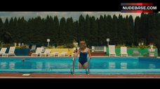 10. Malin Akerman Sexy in Blue Swimsuit – The Ticket