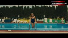 8. Malin Akerman Sexy in Blue Swimsuit – The Ticket