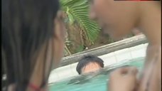 1. Myles Hernandez Topless in Pool – Viva Hot Babes