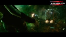 2. Zoe Saldana Cleavage – Guardians Of The Galaxy