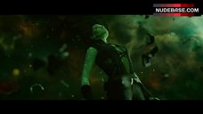 Zoe Saldana Cleavage – Guardians Of The Galaxy