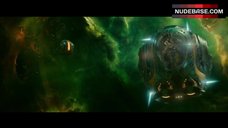 4. Zoe Saldana Cleavage – Guardians Of The Galaxy