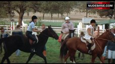 4. Betsy Russell Nude Ridind Horse – Private School