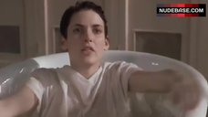 7. Winona Ryder Pokies Through Wet Shirt – Girl, Interrupted