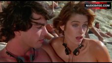 7. Valerie Quennessen Bare Boobs, Ass and Bush on Beach – Summer Lovers