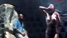 5. Alessandra Mussolini Naked in Waterfall – Phantom Fighters