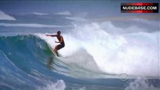 1. Grace Park Surfing in Hot Bikini – Hawaii Five-0