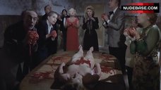 6. Charlotte De Turckheim Naked on Table – Night Of Death!