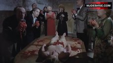 8. Charlotte De Turckheim Naked on Table – Night Of Death!