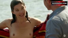 10. Delphine Chaneac Topless on Beach – Transporter: The Series