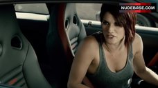 4. Missy Peregrym Sexy in Car – Cybergeddon