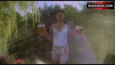 9. Julie Bowen in Sexy Lingerie with Beer – Happy Gilmore