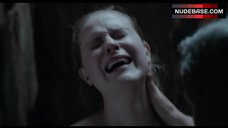 7. Evan Rachel Wood Nude Boobs with Hard Nipples – Into The Forest