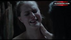 9. Evan Rachel Wood Nude Boobs with Hard Nipples – Into The Forest