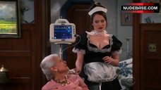 7. Kat Dennings in Sexy Maid Costume – 2 Broke Girls