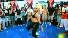 2. Kimberly Wyatt Dancing in Bikini Top – Total Request Live