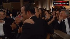 2. Alexandra Lamy Boobs Out – The Golden Globe Awards